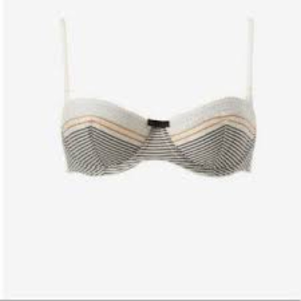 Huit Striped Balconette Bra